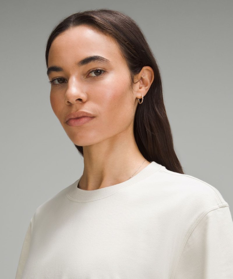 Lululemon Relaxed-Fit Cotton Jersey T-Shirt Bone Online Outlet Sale