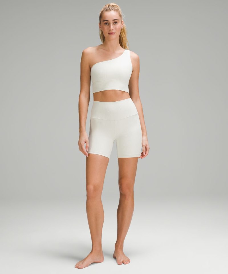 Lululemon lululemon Align™ Asymmetrical Ribbed Bra *Light Support A / B Cup Shine Bone Radiate Transparent Foil Online Outlet Sale