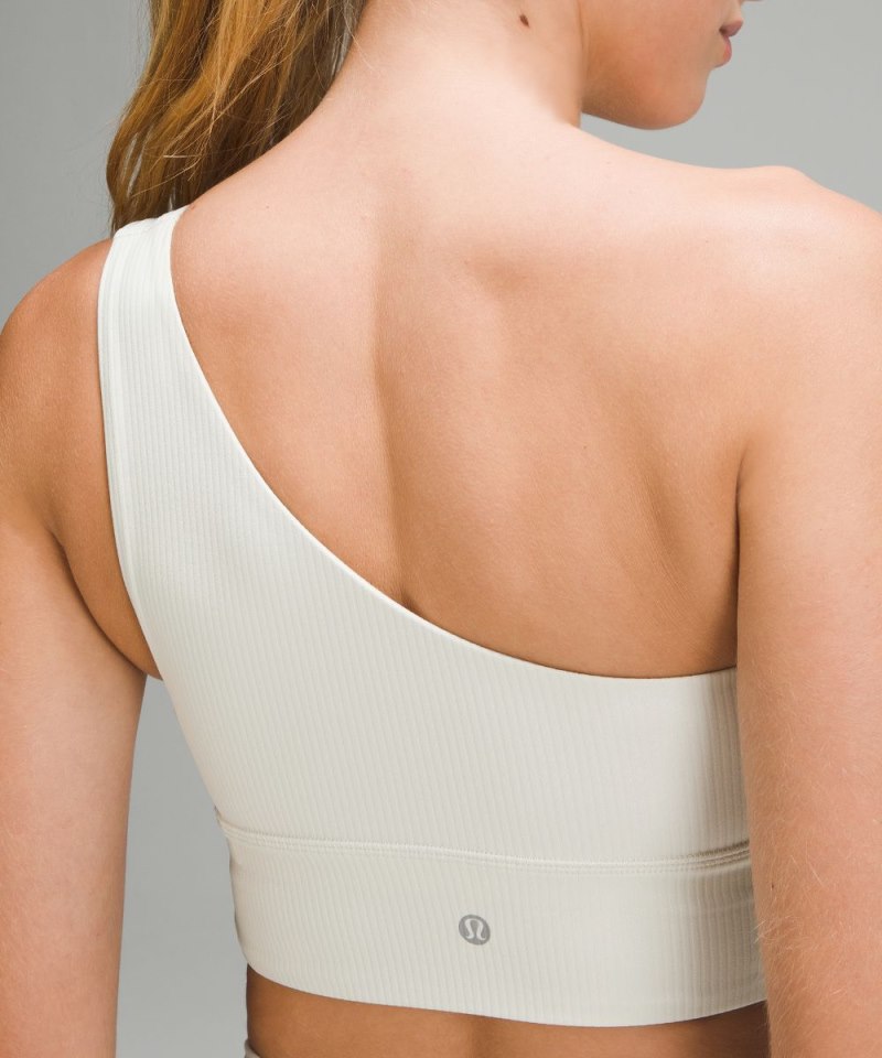 Lululemon lululemon Align™ Asymmetrical Ribbed Bra *Light Support A / B Cup Shine Bone Radiate Transparent Foil Online Outlet Sale