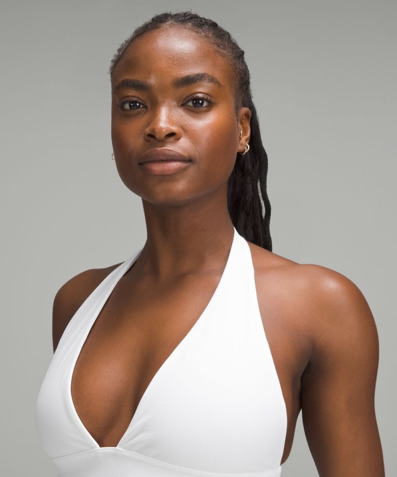 Lululemon lululemon Align™ Halter Bra *Light Support, C / D Cup White Online Outlet Sale