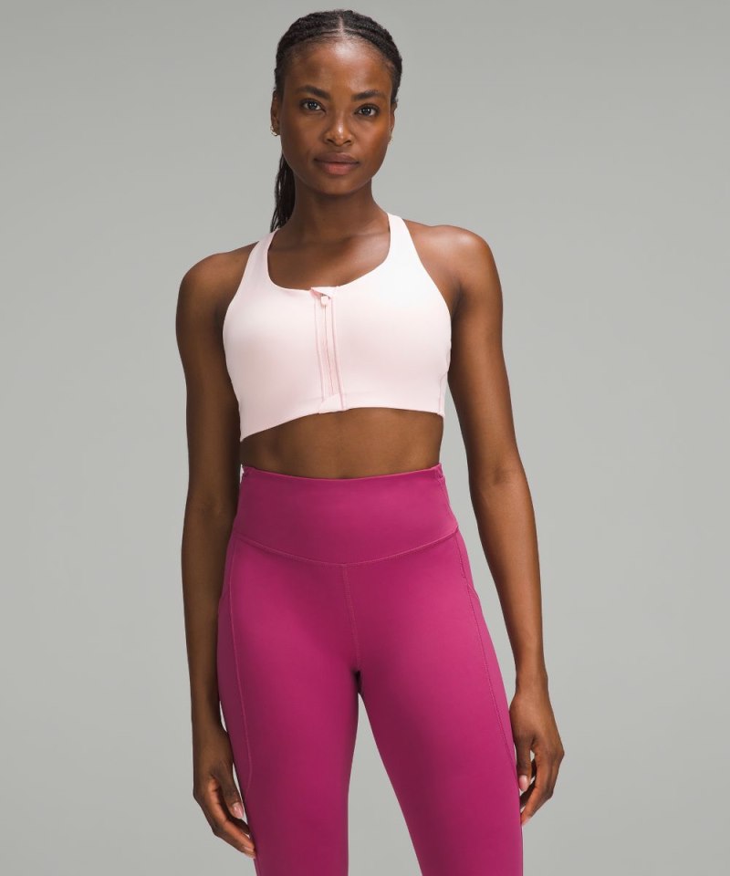 Lululemon lululemon Energy Bra High Support Zip-Front *High Support, B–G Cups Strawberry Milkshake Online Outlet Sale