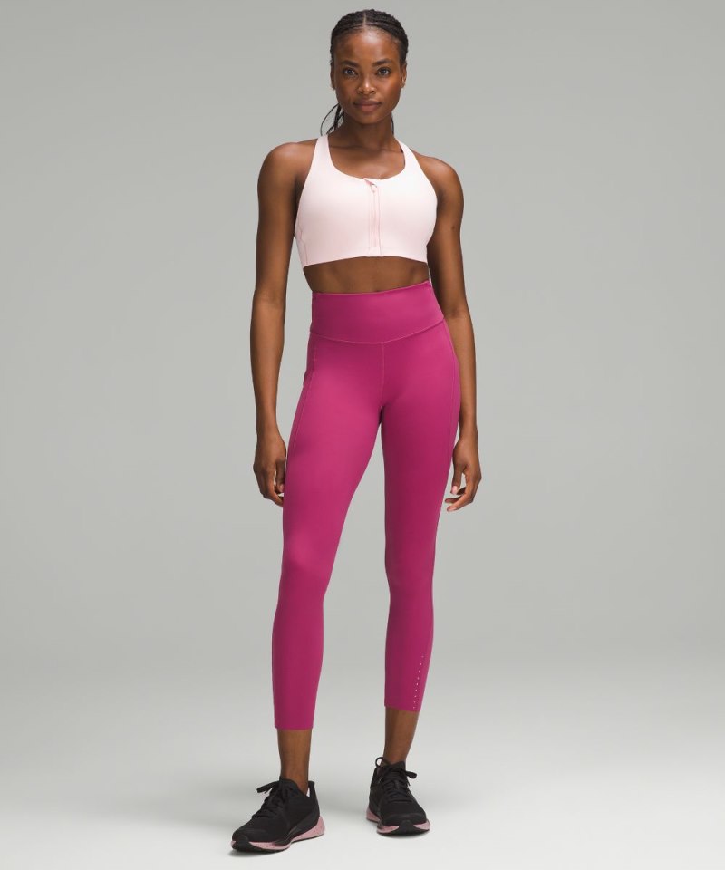 Lululemon lululemon Energy Bra High Support Zip-Front *High Support, B–G Cups Strawberry Milkshake Online Outlet Sale