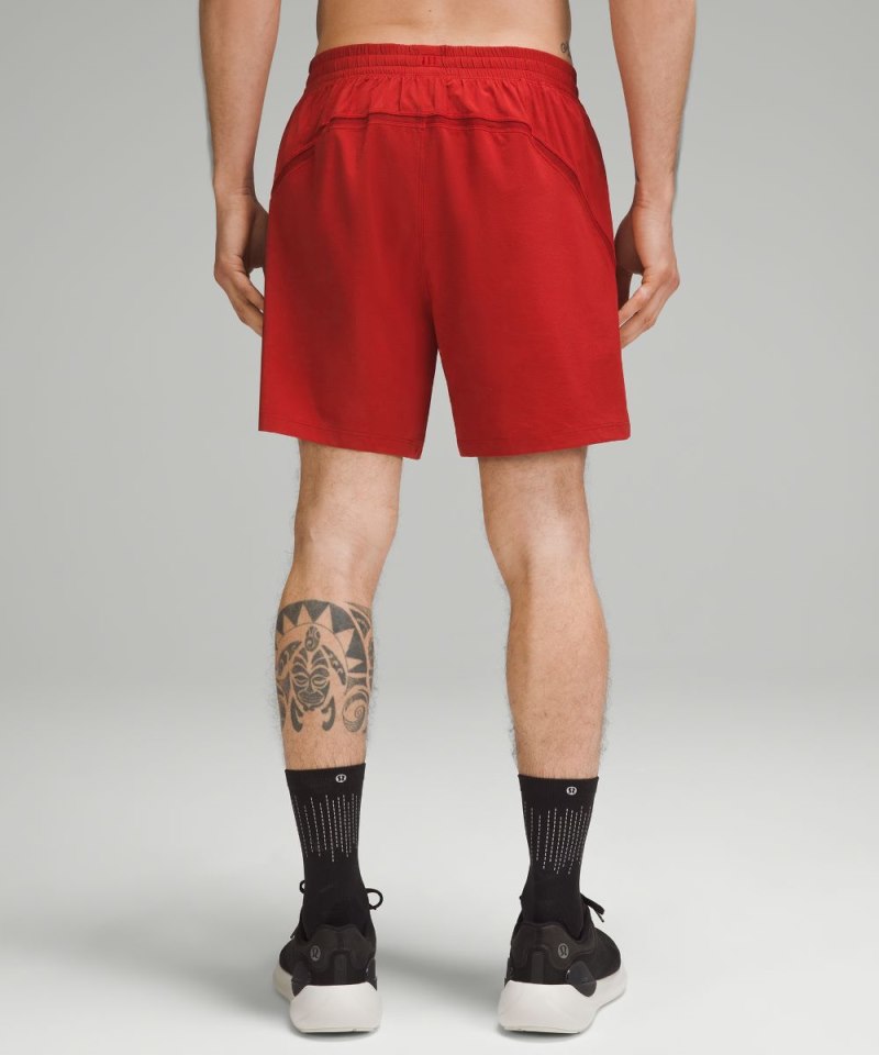 Lululemon Pace Breaker Lined Short 7" Sport Red Online Outlet Sale