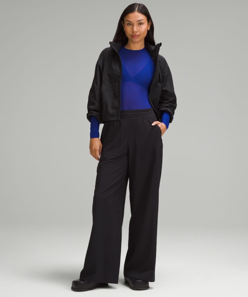 Lululemon Nulu Mesh Long-Sleeve Crewneck Bodysuit Larkspur Online Outlet Sale