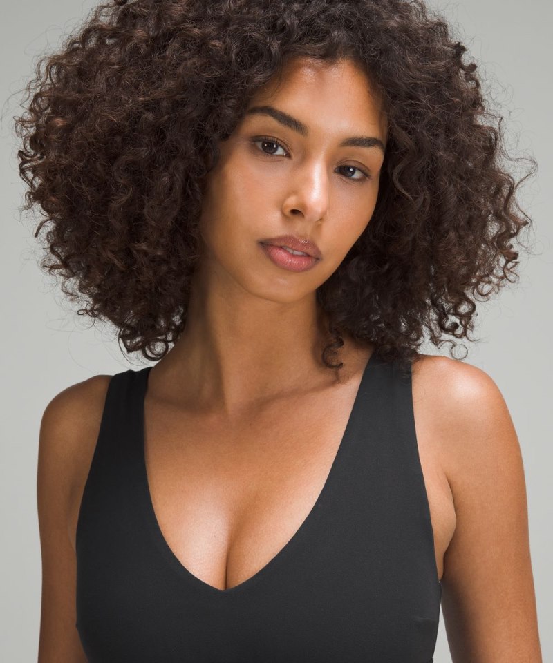 Lululemon lululemon Align™ V-Neck Bra *Light Support, C / D Cup Black Online Outlet Sale