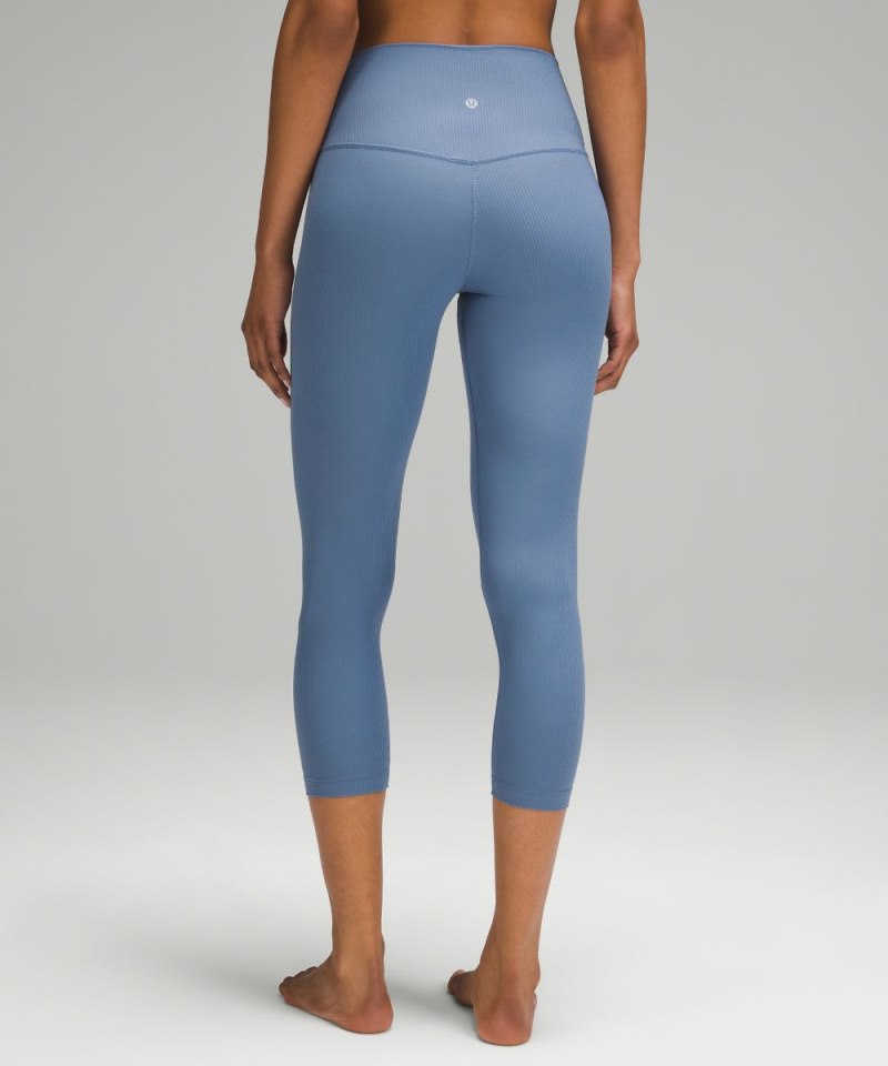 Lululemon lululemon Align™ High-Rise Ribbed Crop 23" Oasis Blue Online Outlet Sale