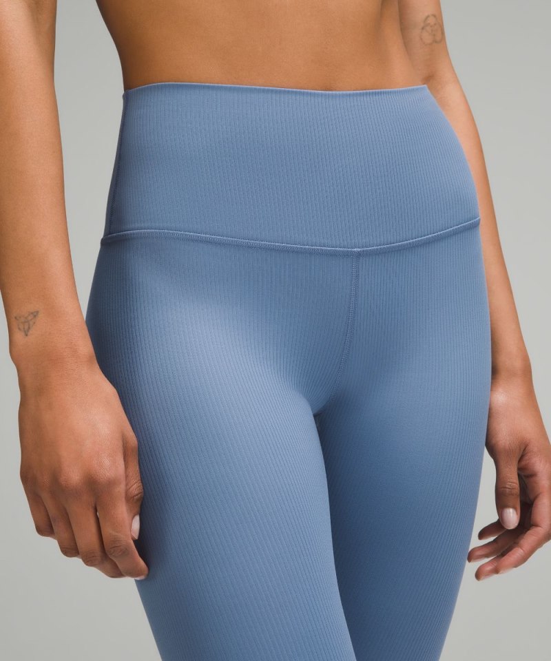 Lululemon lululemon Align™ High-Rise Ribbed Crop 23" Oasis Blue Online Outlet Sale