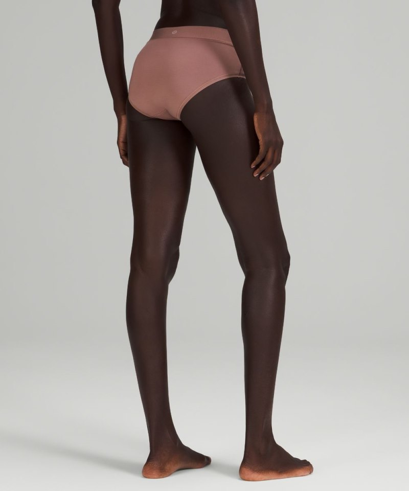 Lululemon UnderEase High-Rise Bikini Underwear Twilight Rose Online Outlet Sale