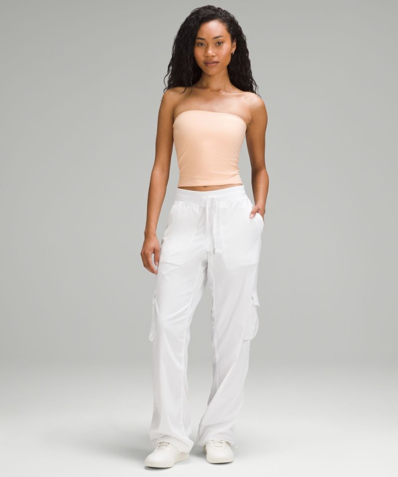 Lululemon Wundermost Ultra-Soft Nulu Tube Top Peach Bellini Online Outlet Sale