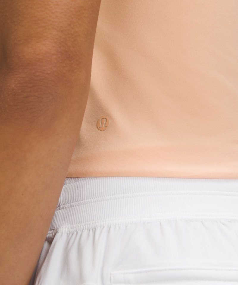 Lululemon Wundermost Ultra-Soft Nulu Tube Top Peach Bellini Online Outlet Sale