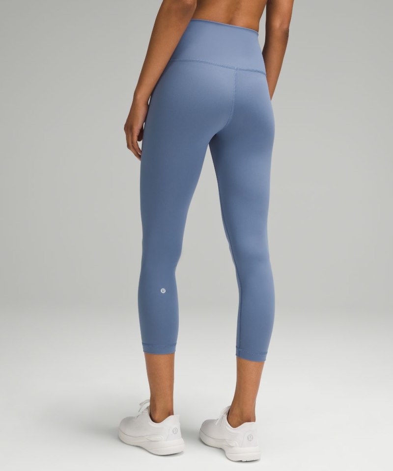 Lululemon Wunder Train High-Rise Crop 23" Oasis Blue Online Outlet Sale