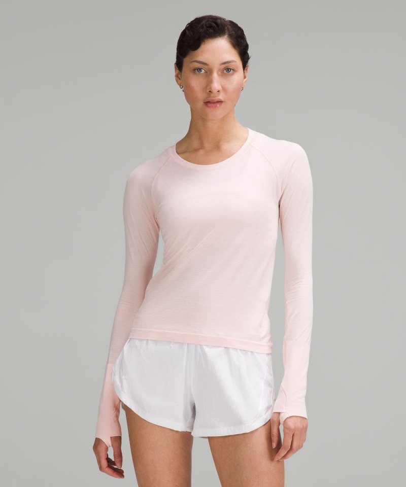 Lululemon Swiftly Tech Long-Sleeve Shirt 2.0 *Race Length Strawberry Milkshake / Strawberry Milkshake (not available) Online Outlet Sale