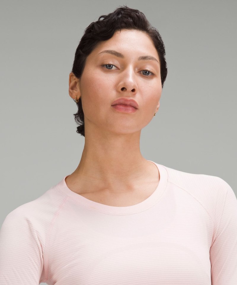 Lululemon Swiftly Tech Long-Sleeve Shirt 2.0 *Race Length Strawberry Milkshake / Strawberry Milkshake (not available) Online Outlet Sale