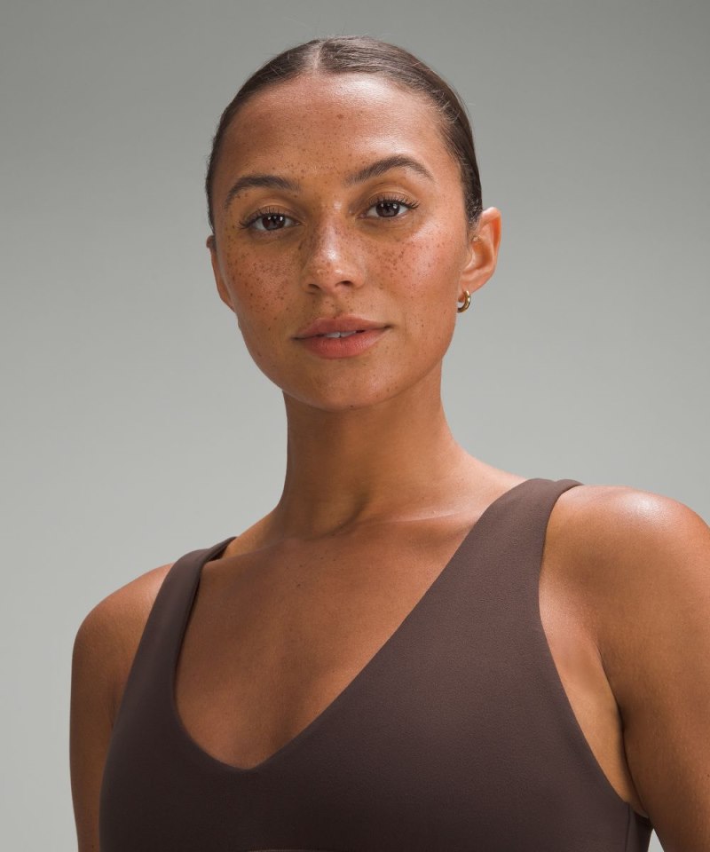 Lululemon lululemon Align™ V-Neck Bra *Light Support, A / B Cup Espresso (not available) Online Outlet Sale