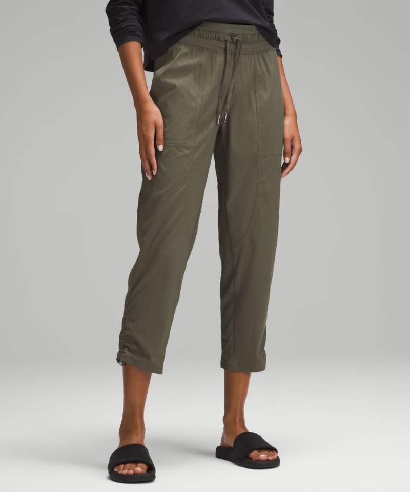 Lululemon Dance Studio Mid-Rise Cropped Pant Army Green Online Outlet Sale