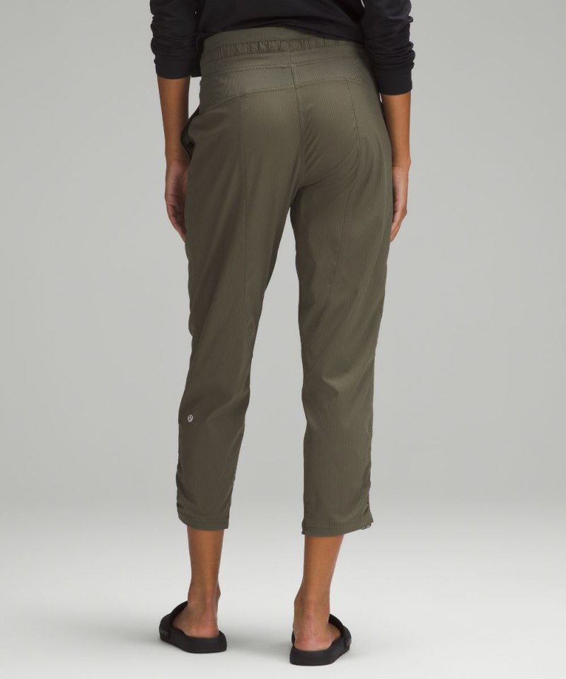 Lululemon Dance Studio Mid-Rise Cropped Pant Army Green Online Outlet Sale