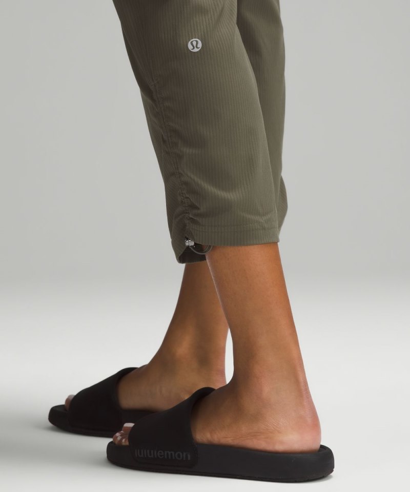 Lululemon Dance Studio Mid-Rise Cropped Pant Army Green Online Outlet Sale