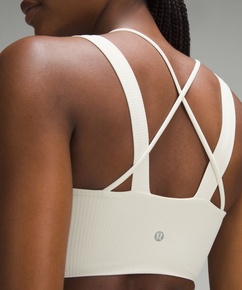 Lululemon Like a Cloud Longline Ribbed Bra *Light Support, D / DD Cups Bone Online Outlet Sale