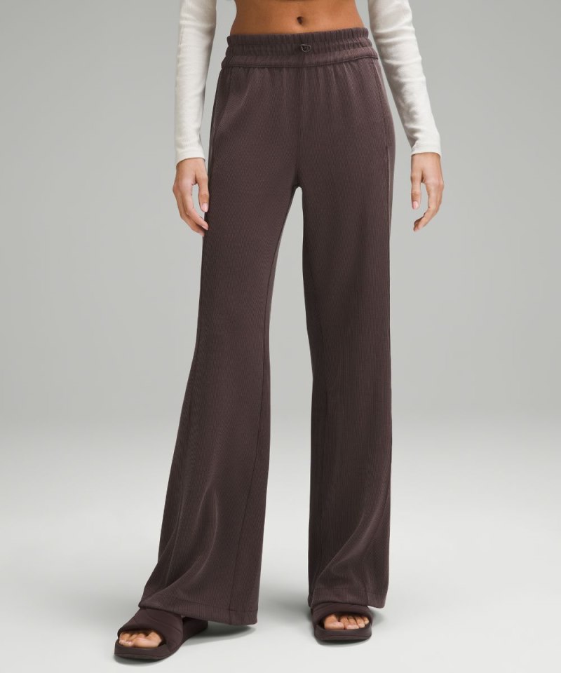 Lululemon Ribbed Softstreme Mid-Rise Pant 32" Espresso (not available) Online Outlet Sale