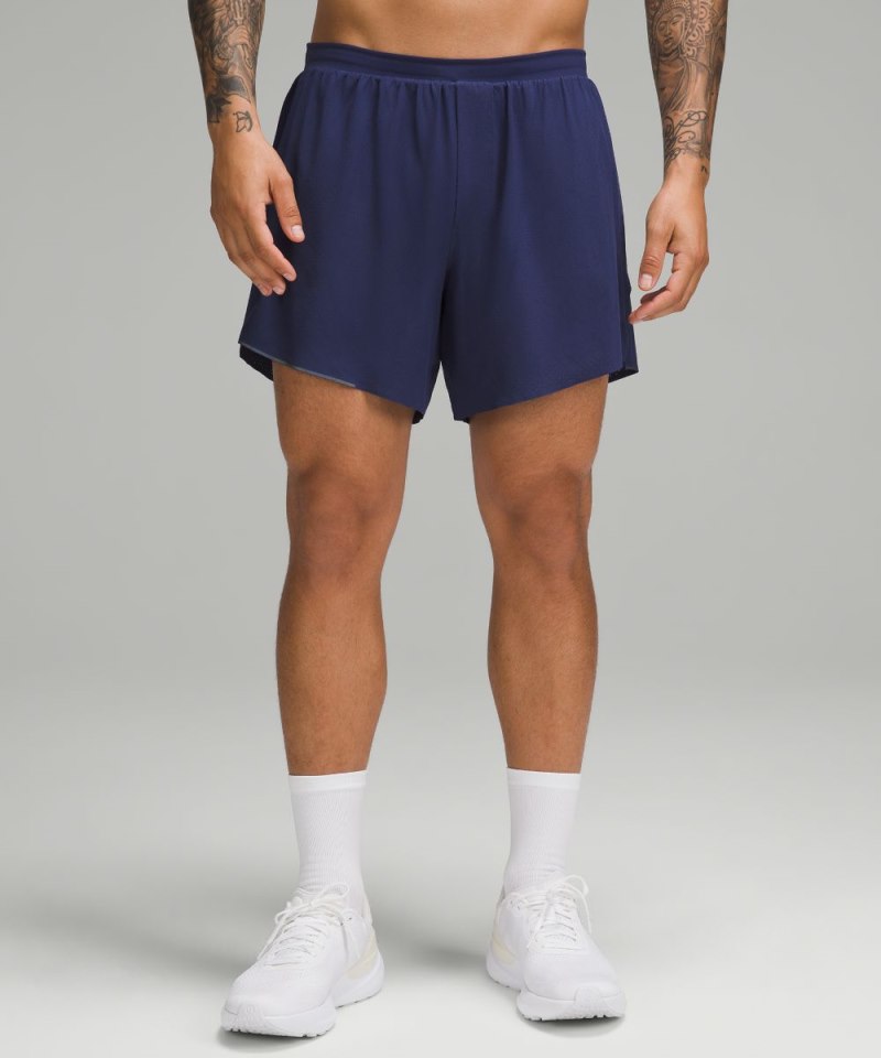 Lululemon Fast and Free Lined Short 6" Night Sea Online Outlet Sale