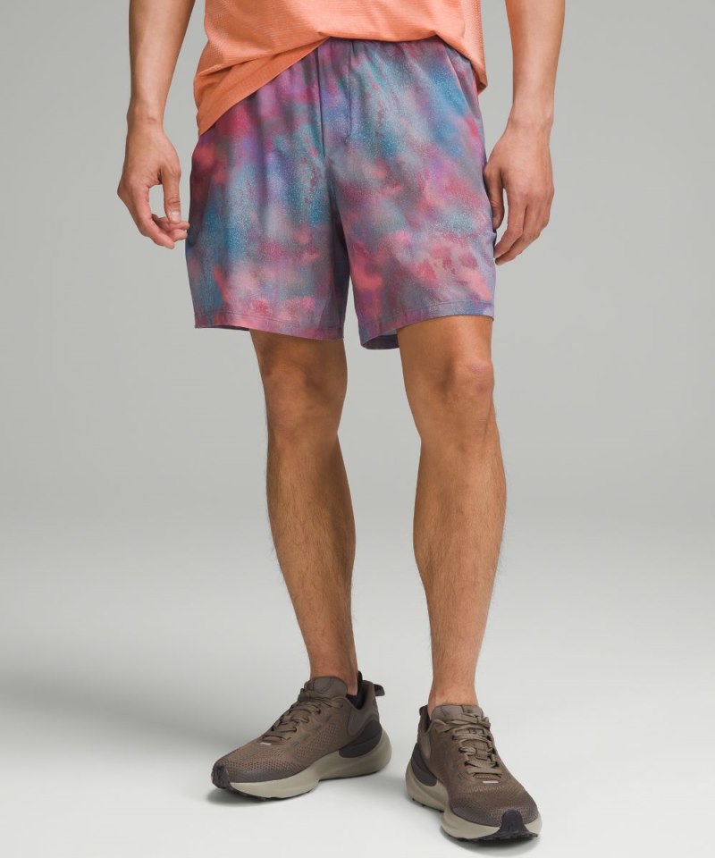 Lululemon Pace Breaker Lined Short 7" Hazy Afterglow Multi Online Outlet Sale