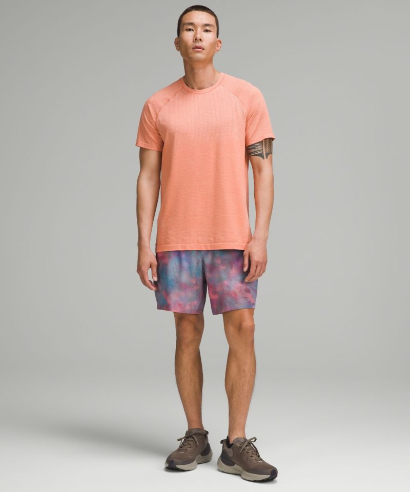 Lululemon Pace Breaker Lined Short 7" Hazy Afterglow Multi Online Outlet Sale