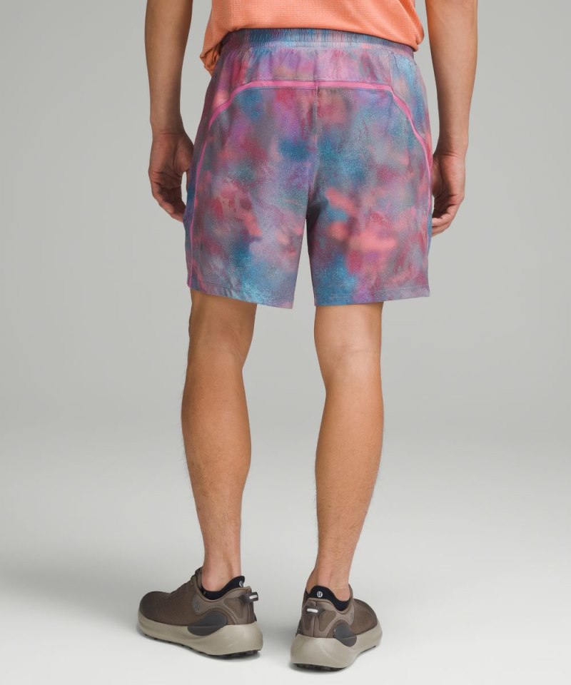 Lululemon Pace Breaker Lined Short 7" Hazy Afterglow Multi Online Outlet Sale