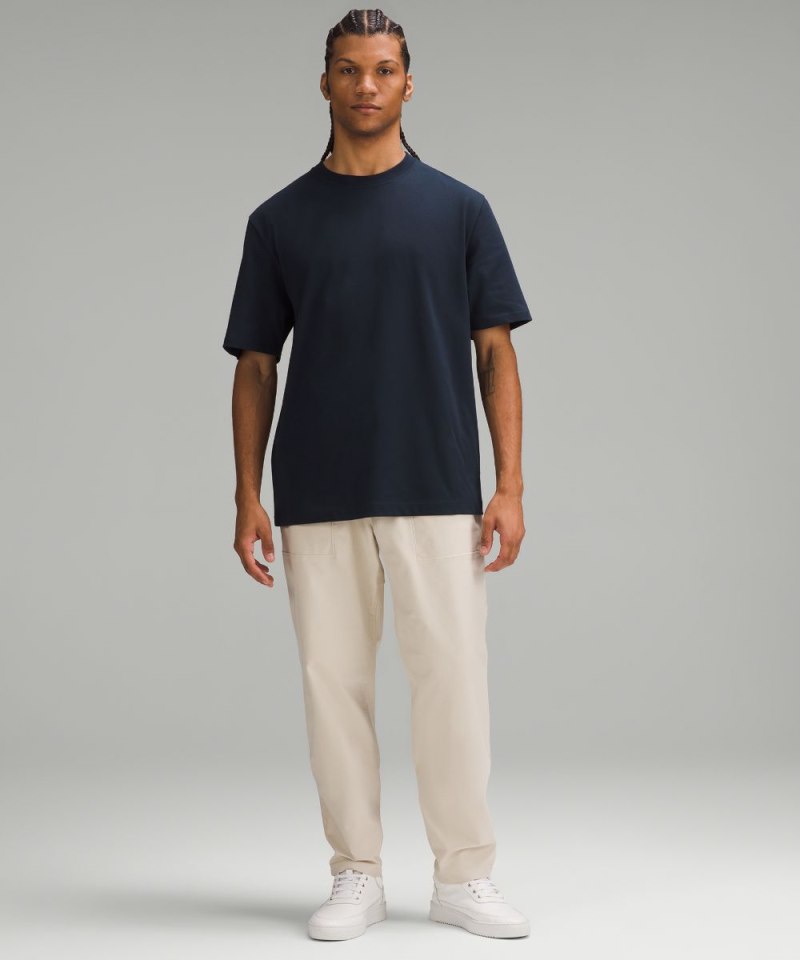 Lululemon Heavyweight Cotton Jersey T-Shirt True Navy Online Outlet Sale