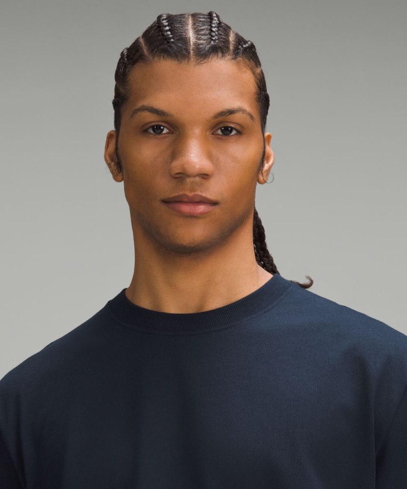 Lululemon Heavyweight Cotton Jersey T-Shirt True Navy Online Outlet Sale