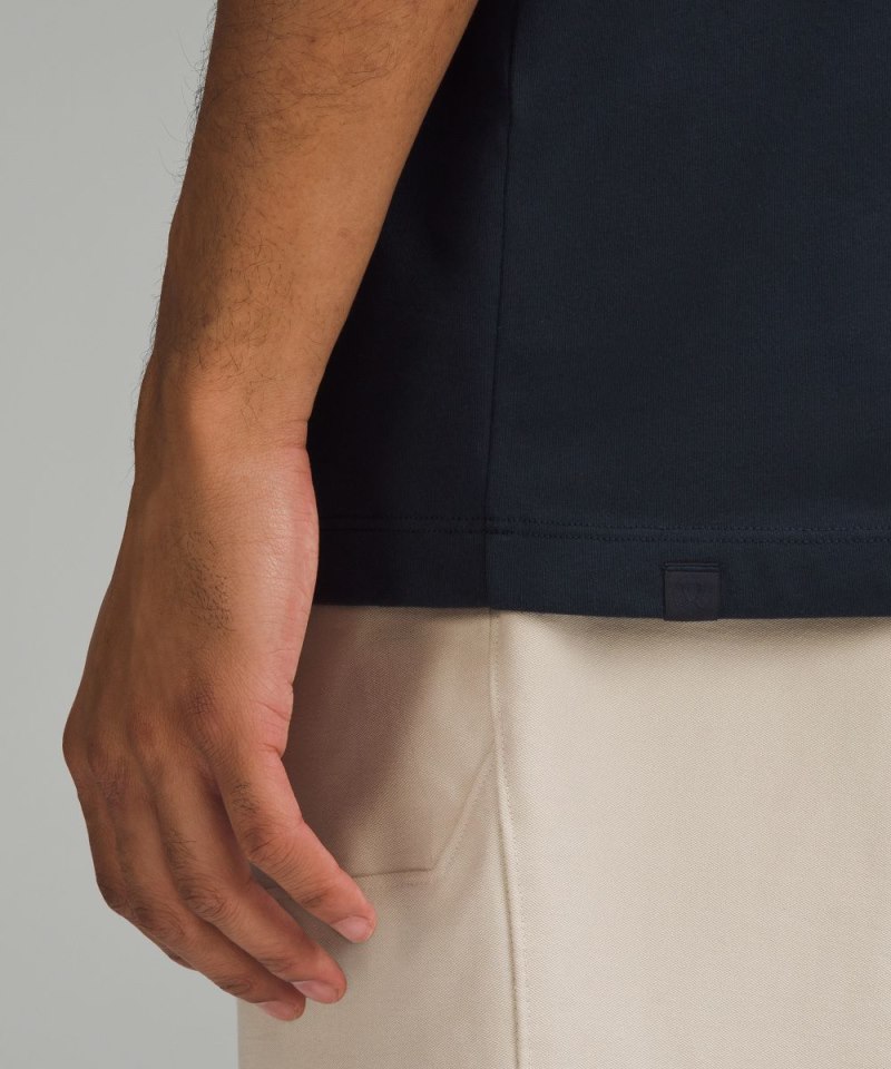 Lululemon Heavyweight Cotton Jersey T-Shirt True Navy Online Outlet Sale