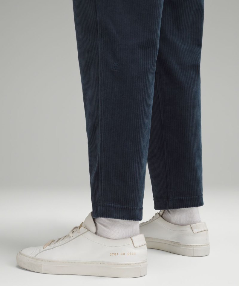 Lululemon Scuba Mid-Rise Straight-Leg Pant 7 / 8 Length Velvet Cord True Navy Online Outlet Sale