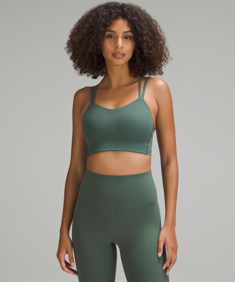 Lululemon Like a Cloud Longline Bra *Light Support, B / C Cup Dark Forest Online Outlet Sale