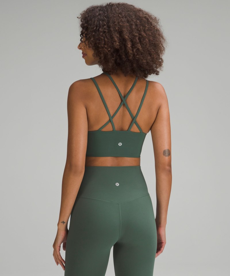 Lululemon Like a Cloud Longline Bra *Light Support, B / C Cup Dark Forest Online Outlet Sale