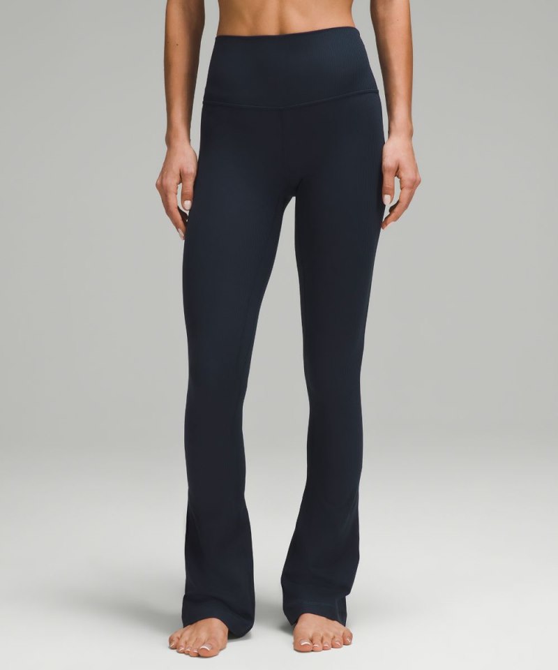 Lululemon lululemon Align™ Ribbed Mini-Flare Pant *Extra Short True Navy Online Outlet Sale