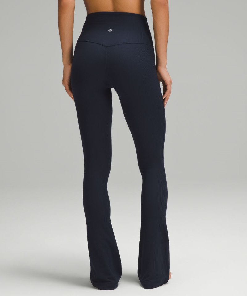 Lululemon lululemon Align™ Ribbed Mini-Flare Pant *Extra Short True Navy Online Outlet Sale