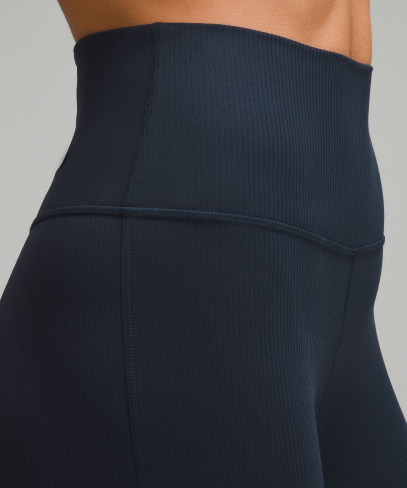 Lululemon lululemon Align™ Ribbed Mini-Flare Pant *Extra Short True Navy Online Outlet Sale