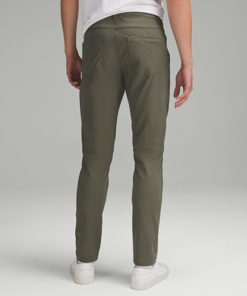 Lululemon ABC Slim-Fit 5 Pocket Pant 28"L *Warpstreme Army Green Online Outlet Sale