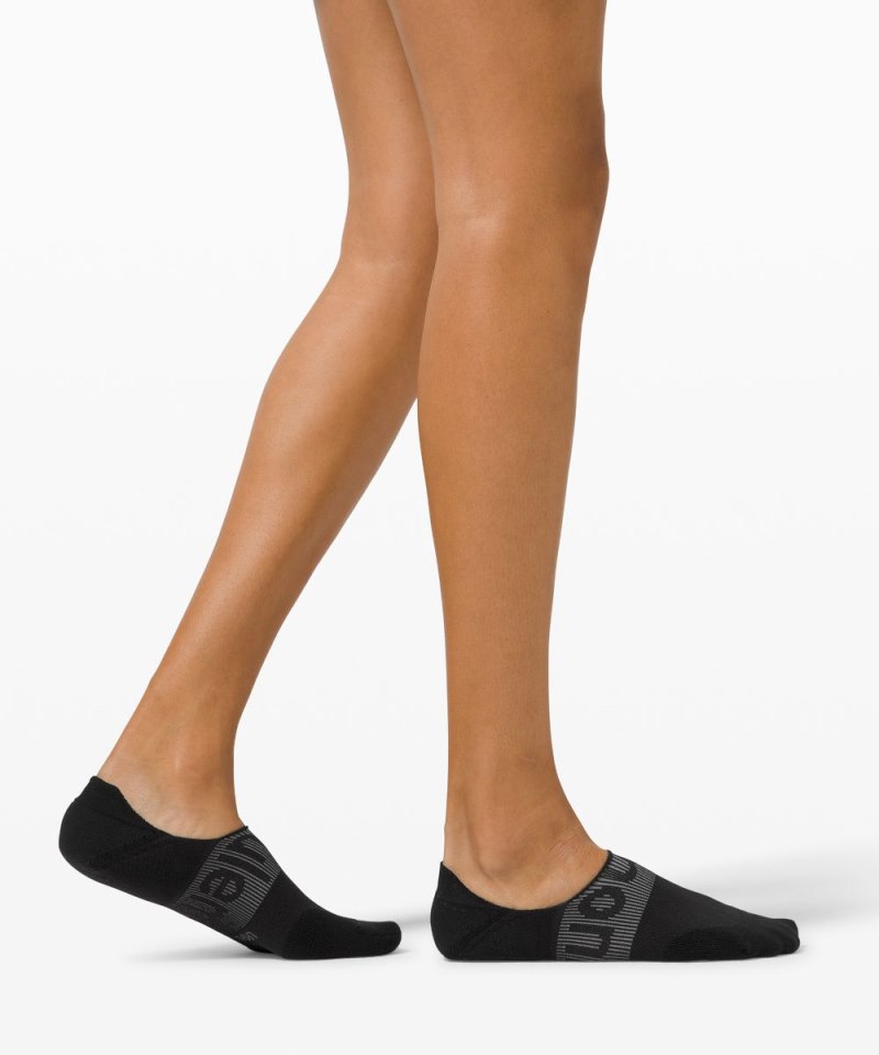 Lululemon Women's Power Stride No-Show Socks with Active Grip *3 Pack Black Online Outlet Sale