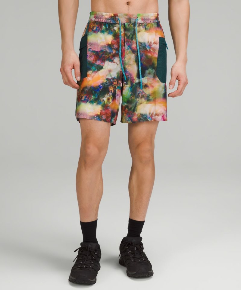 Lululemon Water-Repellent Hiking Short 8" Sunbeam Floral Multi Online Outlet Sale
