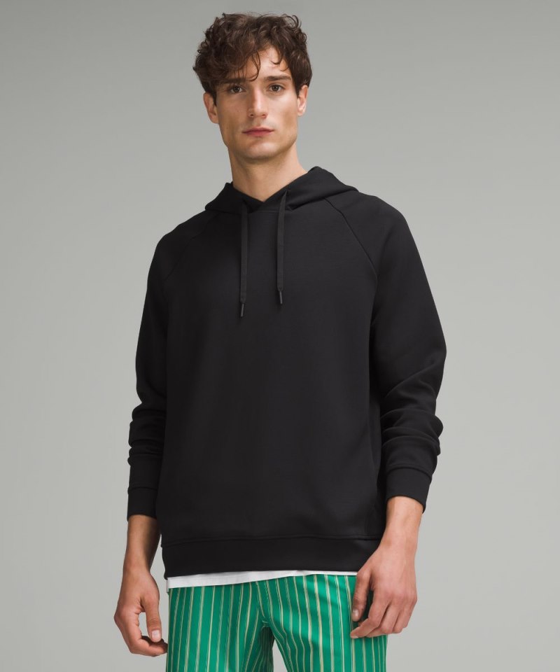 Lululemon Smooth Spacer Classic-Fit Pullover Hoodie Black Online Outlet Sale