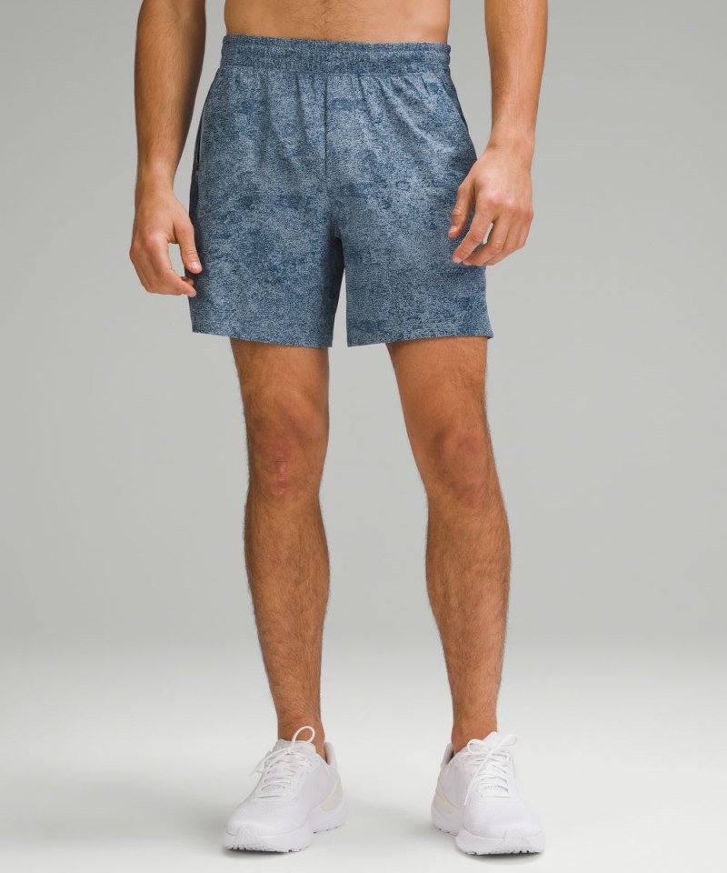 Lululemon Pace Breaker Linerless Short 7" Infuse Texture Chambray Multi Online Outlet Sale