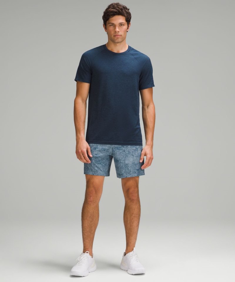 Lululemon Pace Breaker Linerless Short 7" Infuse Texture Chambray Multi Online Outlet Sale