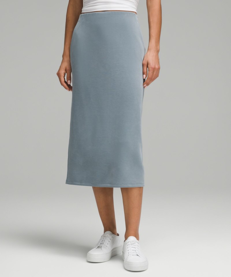 Lululemon Softstreme High-Rise Midi Skirt Belgian Blue Online Outlet Sale