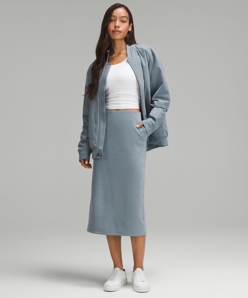 Lululemon Softstreme High-Rise Midi Skirt Belgian Blue Online Outlet Sale