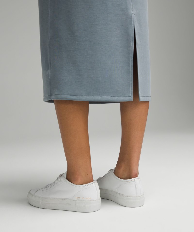 Lululemon Softstreme High-Rise Midi Skirt Belgian Blue Online Outlet Sale