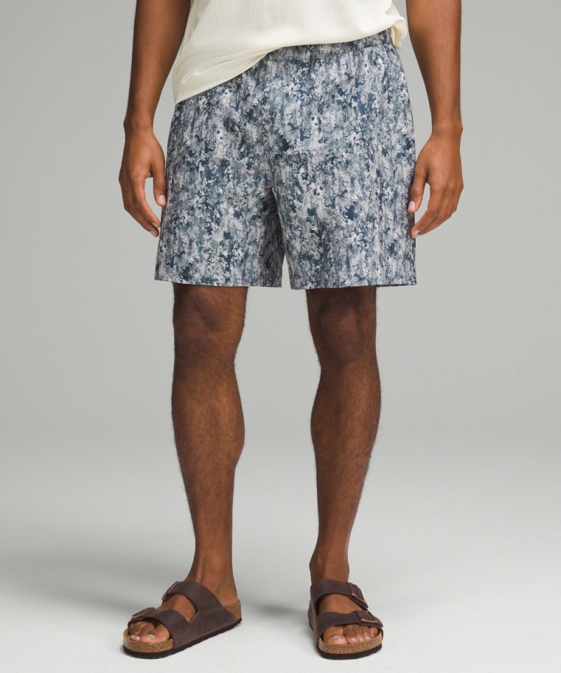 Lululemon Pool Short 7" *Lined Flower Glide Mini True Navy Multi Online Outlet Sale