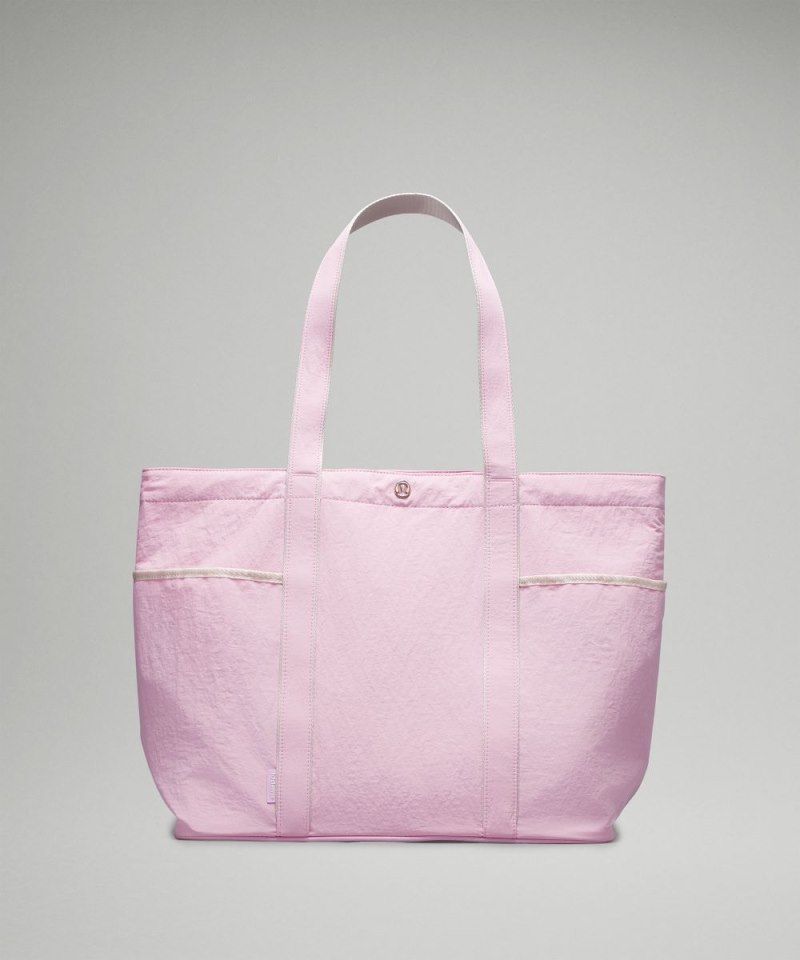 Lululemon Daily Multi-Pocket Tote Bag 20L Vitapink / White Opal Online Outlet Sale