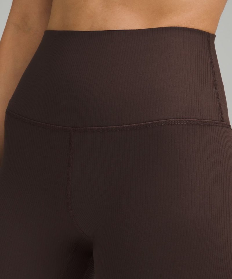 Lululemon lululemon Align™ High-Rise Ribbed Crop 23" Espresso (not available) Online Outlet Sale
