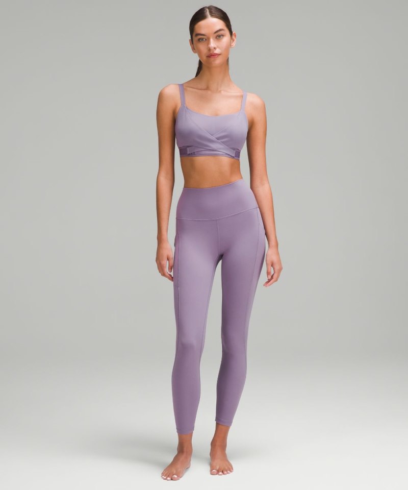 Lululemon Super-Soft Adjustable Recovery Bra *Light Support, B-D Cups Purple Ash Online Outlet Sale