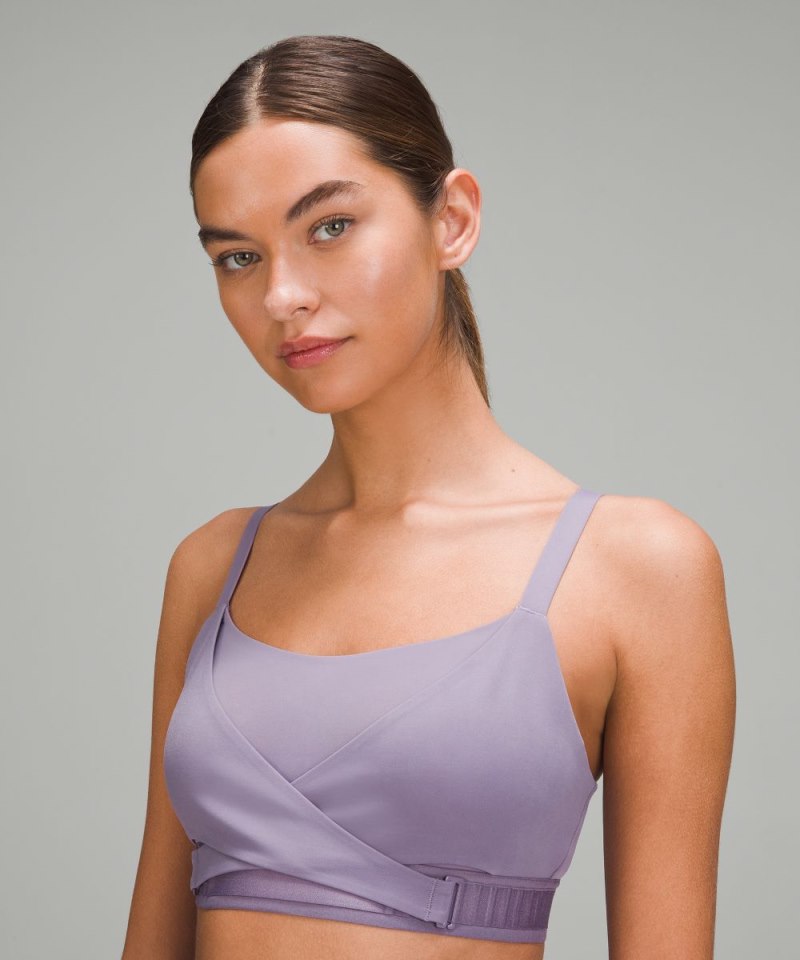 Lululemon Super-Soft Adjustable Recovery Bra *Light Support, B-D Cups Purple Ash Online Outlet Sale